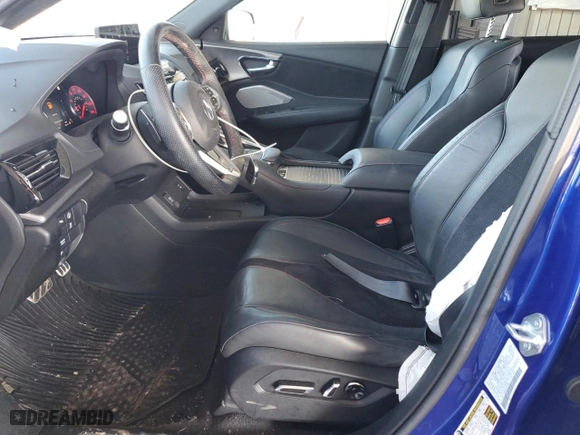 2023 Acura RDX w/A-Spec Package with VIN 5J8TC2H63PL001498, listed as a Copart auction lot 44694815 with 28,569 mi miles and Salvage Title. Bid and sale history available at carsss.com. Image 7.