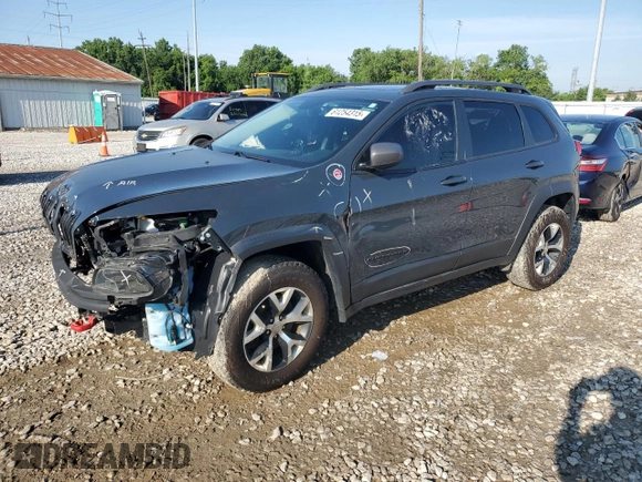 2017 Jeep Cherokee Trailhawk with VIN 1C4PJMBS0HW517406, listed as a Copart auction lot 61254315 with 99,284 mi miles and Clean title. Bid and sale history available at DreamBid. Image 1.