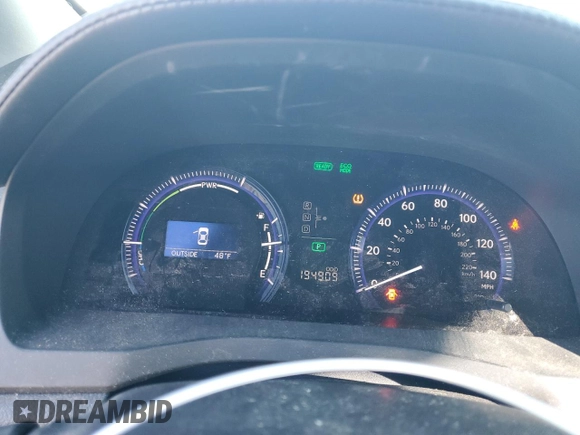 2010 Lexus HS 250h with VIN JTHBB1BA6A2005920, listed as a Copart auction lot 85820284 with 194,909 mi miles and Salvage Title. Bid and sale history available at DreamBid. Image 9.