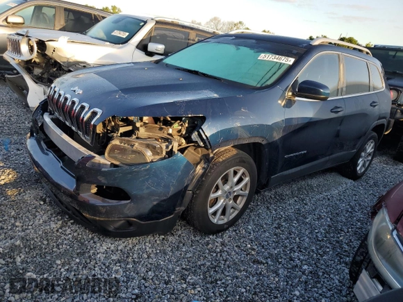 2018 Jeep Cherokee Latitude Plus with VIN 1C4PJLLB8JD590419, listed as a Copart auction lot 51734675 with 145,331 mi miles and Salvage Title. Bid and sale history available at carsss.com. Image 1.