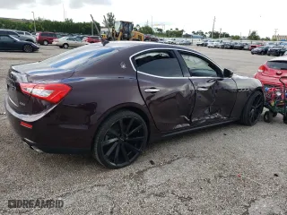 2017 Maserati Ghibli with VIN ZAM57XSA3H1218841, listed as a Copart auction lot 64325043 with 74,702 mi miles. Bid and sale history available at carsss.com. Image 3.