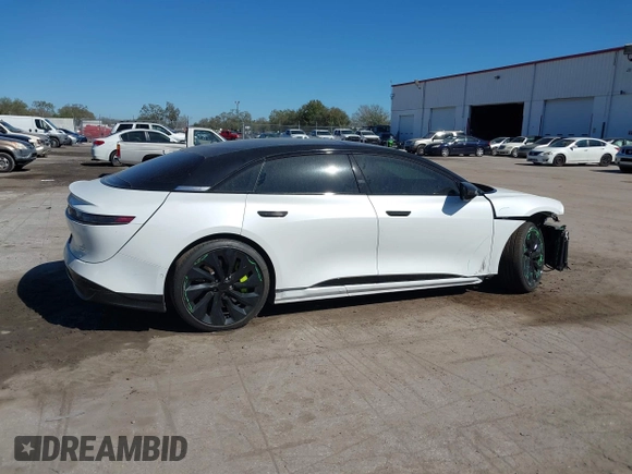 2022 Lucid Air Grand Touring with VIN 50EA1GBA1NA002790, listed as a IAAI auction lot 41585856 with 41,219 mi miles. Bid and sale history available at carsss.com. Image 12.