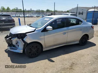 2021 Mitsubishi Mirage ES with VIN ML32FUFJXMHF04714, listed as a Copart auction lot 57340205 with 61,830 mi miles and Salvage title. Bid and sale history available at DreamBid. Image 1.