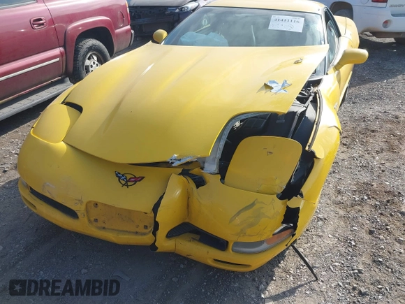 2004 Chevrolet Corvette Z06 with VIN 1G1YY12S845130805, listed as a IAAI auction lot 41411116 with 192,308 mi miles. Bid and sale history available at carsss.com. Image 12.