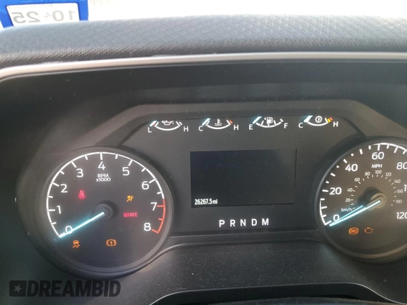 2023 Ford F-150 XL with VIN 1FTFW1E51PKF30933, listed as a Copart auction lot 76121834 with 26,267 mi miles and Salvage Title. Bid and sale history available at carsss.com. Image 9.