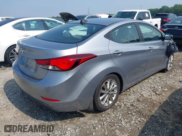 2016 Hyundai Elantra SE with VIN 5NPDH4AE3GH707795, listed as a IAAI auction lot 42572998 with 142,774 mi miles and . Bid and sale history available at DreamBid. Image 4.