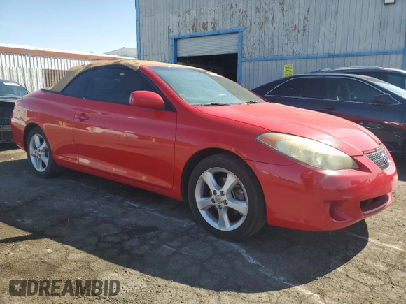 2006 Toyota Solara SE V6 with VIN 4T1FA38P46U099039, listed as a Copart auction lot 53074705 with 186,409 mi miles and Salvage Title. Bid and sale history available at carsss.com. Image 4.