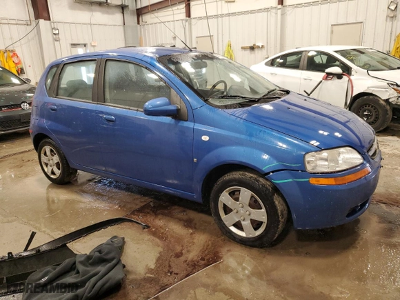 2007 Chevrolet Aveo LS with VIN KL1TD66677B796266, listed as a Copart auction lot 49500425 with NaN miles and Clean Title. Bid and sale history available at carsss.com. Image 4.