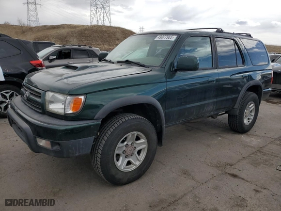 1999 Toyota 4Runner SR5 with VIN JT3HN86R9X0250487, listed as a Copart auction lot 49077965 with 221,954 mi miles and Salvage Title. Bid and sale history available at carsss.com. Image 1.