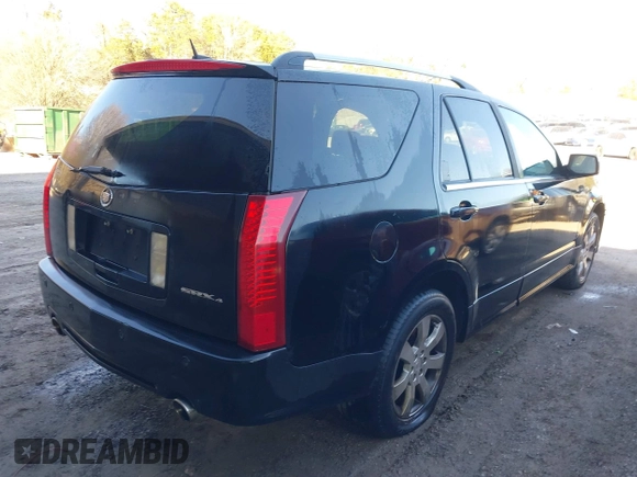 2008 Cadillac SRX AWD with VIN 1GYEE437080212779, listed as a IAAI auction lot 41703254 with 182,914 mi miles. Bid and sale history available at carsss.com. Image 4.