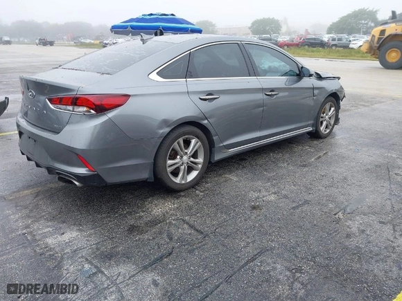 2019 Hyundai Sonata SEL with VIN 5NPE34AF4KH758422, listed as a IAAI auction lot 41378936 with 100,329 mi miles. Bid and sale history available at carsss.com. Image 4.