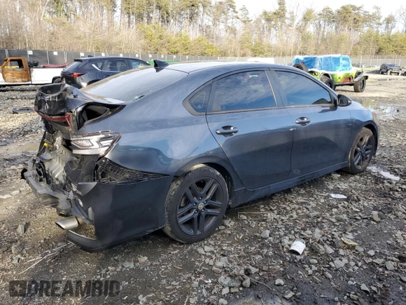 2020 Kia Forte GT-Line with VIN 3KPF34ADXLE168038, listed as a Copart auction lot 45873365 with 105,327 mi miles and Salvage Title. Bid and sale history available at carsss.com. Image 3.
