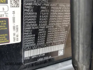 2020 Land Rover Range Rover Sport SE с VIN SALWG2RK5LA744674, выставлен на аукционе Copart как лот 63619205 с пробегом 35 290 миль миль и Чистый • Clean title. История ставок и продаж доступна на DreamBid. Изображение 13.