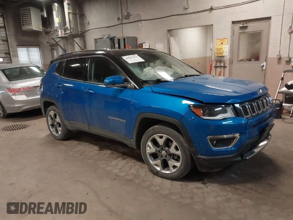2018 Jeep Compass Limited z VIN 3C4NJCCB2JT489622, wystawiony jako IAAI lot #41567571 z przebiegiem 67 884 mil mil oraz . Historia ofert i sprzedaży dostępna na DreamBid. Obrazek 1.