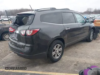 2015 Chevrolet Traverse LT with VIN 1GNKVGKD2FJ230054, listed as a IAAI auction lot 41211551 with 121,466 mi miles and . Bid and sale history available at DreamBid. Image 4.