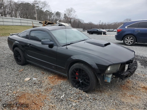 2008 Ford Mustang Deluxe with VIN 1ZVHT80N885208336, listed as a Copart auction lot 48198665 with 165766 miles and Salvage Title. Bid and sale history available at carsss.com. Image 4.