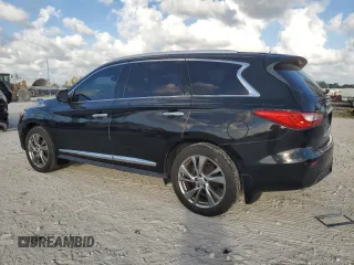 2013 Infiniti JX35 with VIN 5N1AL0MMXDC318989, listed as a Copart auction lot 77993874 with 51,097 mi miles and Non Repairable. Bid and sale history available at carsss.com. Image 2.