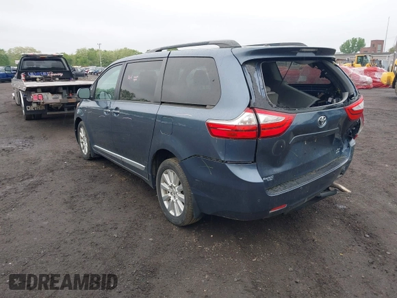 2017 Toyota Sienna XLE with VIN 5TDDZ3DC2HS171807, listed as a IAAI auction lot 42225873 with 105,588 mi miles and . Bid and sale history available at DreamBid. Image 3.