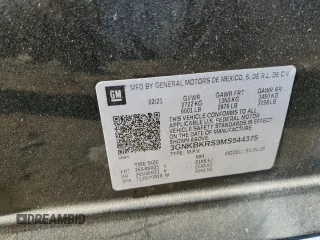 2021 Chevrolet Blazer RS z VIN 3GNKBKRS9MS544375, wystawiony jako Copart lot #49858505 z przebiegiem Nie podano mil oraz Nie do naprawy • Non repairable. Historia ofert i sprzedaży dostępna na DreamBid. Obrazek 13.
