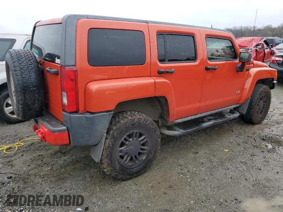 2009 Hummer H3 SUV Luxury with VIN 5GTEN13E598144722, listed as a Copart auction lot 81231344 with 189,266 mi miles and Salvage Title. Bid and sale history available at carsss.com. Image 3.