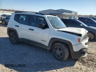 2018 Jeep Renegade Sport with VIN ZACCJAAB7JPG95279, listed as a Copart auction lot 47097815 with 152,849 mi miles and Salvage Title. Bid and sale history available at DreamBid. Image 4.