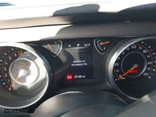 2018 Jeep Wrangler Unlimited Sport S with VIN 1C4HJXDG9JW159307, listed as a IAAI auction lot 41142193 with 57,185 mi miles. Bid and sale history available at carsss.com. Image 7.