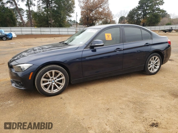 2017 BMW 3 Series 320i with VIN WBA8E1G30HNU16216, listed as a Copart auction lot 84441974 with 0 mi miles and Salvage Title. Bid and sale history available at carsss.com. Image 1.