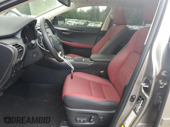 2021 Lexus NX 300h with VIN JTJGJRDZ2M2167458, listed as a Copart auction lot 57650945 with 14,653 mi miles and Salvage title. Bid and sale history available at DreamBid. Image 7.