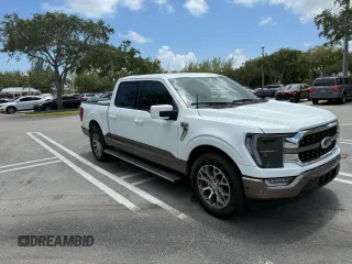 2023 Ford F-150 XL with VIN 1FTEW1C82PFB13340, listed as a Copart auction lot 55350765 with 21,131 mi miles and Clean Title. Bid and sale history available at carsss.com. Image 1.