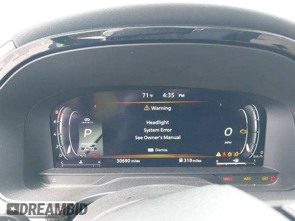 2023 Infiniti QX60 Luxe with VIN 5N1DL1FS0PC356315, listed as a IAAI auction lot 42177668 with 30,690 mi miles and . Bid and sale history available at DreamBid. Image 7.