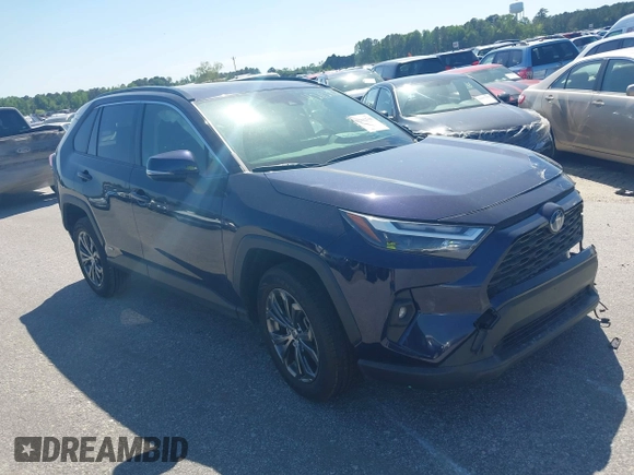 2023 Toyota RAV4 Hybrid XLE Premium with VIN JTMB6RFV4PD098886, listed as a IAAI auction lot 42112706 with 47,743 mi miles and . Bid and sale history available at DreamBid. Image 1.