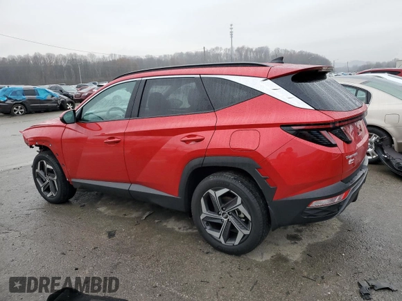 2023 Hyundai Tucson SEL with VIN 5NMJFCAE2PH256990, listed as a Copart auction lot 84214894 with 17,697 mi miles and Salvage title. Bid and sale history available at DreamBid. Image 2.