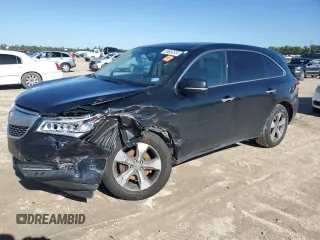 2016 Acura MDX with VIN 5FRYD3H23GB020588, listed as a Copart auction lot 86852534 with 168,552 mi miles and Salvage Title. Bid and sale history available at carsss.com. Image 1.
