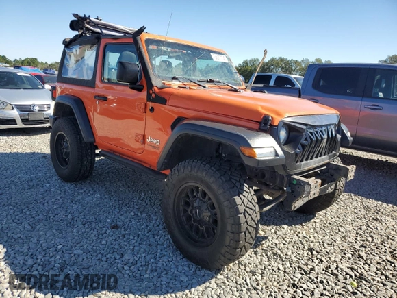 2018 Jeep Wrangler Sport with VIN 1C4GJXAG9JW282802, listed as a Copart auction lot 75557104 with 86,708 mi miles and Salvage Title. Bid and sale history available at carsss.com. Image 4.