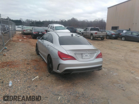 2014 Mercedes-Benz CLA 45 AMG with VIN WDDSJ5CB5EN105567, listed as a IAAI auction lot 41457747 with 94,538 mi miles and . Bid and sale history available at DreamBid. Image 3.