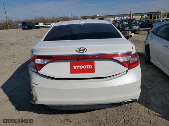 2016 Hyundai Azera with VIN KMHFG4JG3GA507628, listed as a Copart auction lot 50643975 with 108,458 mi miles and Salvage Title. Bid and sale history available at carsss.com. Image 6.