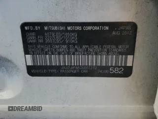 2013 Mitsubishi Lancer GT with VIN JA32U8FW5DU007272, listed as a Copart auction lot 73030774 with 96,313 mi miles and Salvage Title. Bid and sale history available at carsss.com. Image 12.