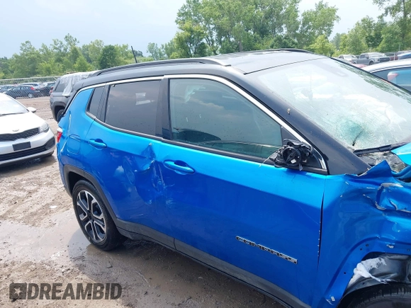 2023 Jeep Compass (RED) Edition with VIN 3C4NJDCN8PT518257, listed as a IAAI auction lot 42589528 with Not provided miles and . Bid and sale history available at DreamBid. Image 14.