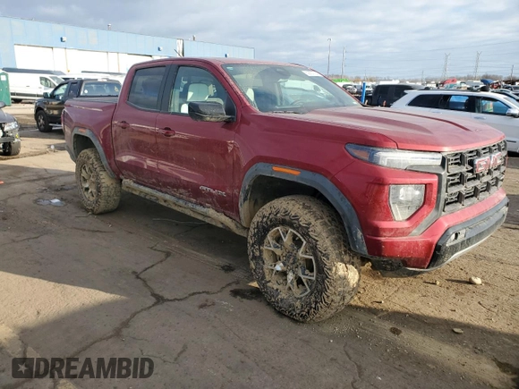 2024 GMC Canyon 4WD AT4X with VIN 1GTP6EEK9R1153150, listed as a Copart auction lot 82867754 with 2,140 mi miles and Salvage Title. Bid and sale history available at carsss.com. Image 4.