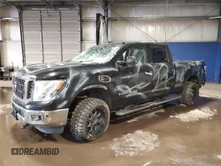 2017 Nissan Titan XD SL with VIN 1N6BA1F40HN515873, listed as a Copart auction lot 89258075 with 168,081 mi miles and Salvage Title. Bid and sale history available at carsss.com. Image 1.