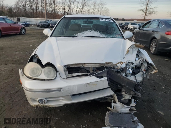 2003 Hyundai Sonata GLS with VIN KMHWF35HX3A756776, listed as a Copart auction lot 86134954 with 100,605 mi miles and Salvage Title. Bid and sale history available at carsss.com. Image 5.