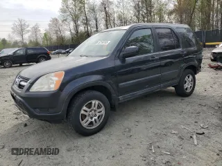 2002 Honda CR-V EX with VIN JHLRD78852C039962, listed as a Copart auction lot 52150155 with 156,000 mi miles and Salvage Title. Bid and sale history available at carsss.com. Image 1.
