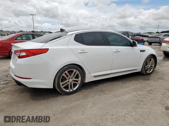 2013 Kia Optima SX with VIN 5XXGR4A69DG194031, listed as a Copart auction lot 60411945 with 120,419 mi miles and Clean title. Bid and sale history available at DreamBid. Image 3.