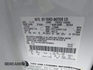 2011 Ford F-150 XL with VIN 1FTFW1EF4BFA04063, listed as a IAAI auction lot 42724073 with 144,705 mi miles and . Bid and sale history available at DreamBid. Image 9.