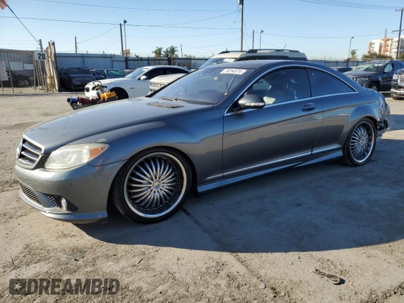 2008 Mercedes-Benz CL-Class V8 with VIN WDDEJ71X78A019051, listed as a Copart auction lot 79254574 with 0 mi miles and Salvage Title. Bid and sale history available at carsss.com. Image 1.