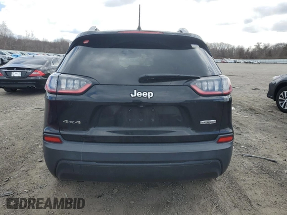 2019 Jeep Cherokee Latitude Plus with VIN 1C4PJMLB9KD191316, listed as a Copart auction lot 49441065 with 181,348 mi miles and Salvage Title. Bid and sale history available at carsss.com. Image 6.