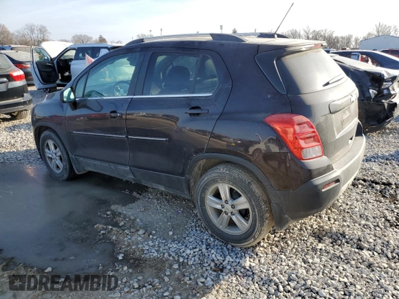 2015 Chevrolet Trax LT with VIN KL7CJLSB4FB090161, listed as a Copart auction lot 84384944 with 163,185 mi miles and Salvage Title. Bid and sale history available at carsss.com. Image 2.