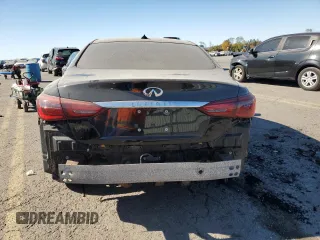 2018 Infiniti Q50 3.0t LUXE with VIN JN1EV7AR4JM430138, listed as a Copart auction lot 76386514 with 63,783 mi miles and Salvage Title. Bid and sale history available at carsss.com. Image 6.