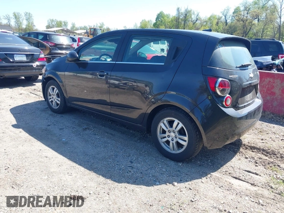 2014 Chevrolet Sonic LT with VIN 1G1JC6SB6E4210561, listed as a IAAI auction lot 42073197 with 100,945 mi miles. Bid and sale history available at carsss.com. Image 3.