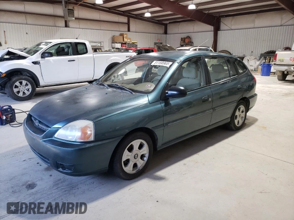 2004 Kia Rio with VIN KNADC165846199316, listed as a Copart auction lot 51158965 with 158,978 mi miles and Salvage Title. Bid and sale history available at carsss.com. Image 1.